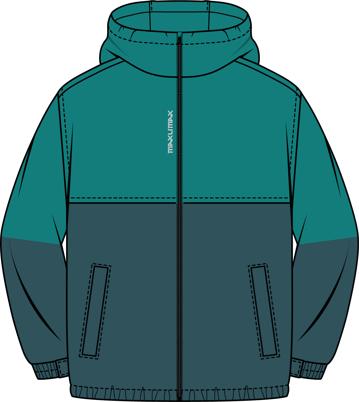 Pocketable Windbreaker Turquoise